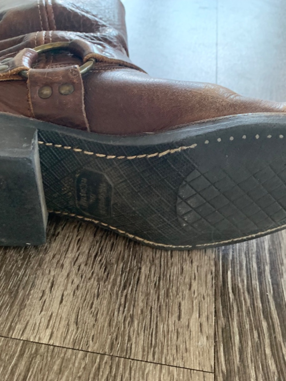 FRYE brown leather boots, VINTAGE, women’s sz 9 - Picture 4 of 11